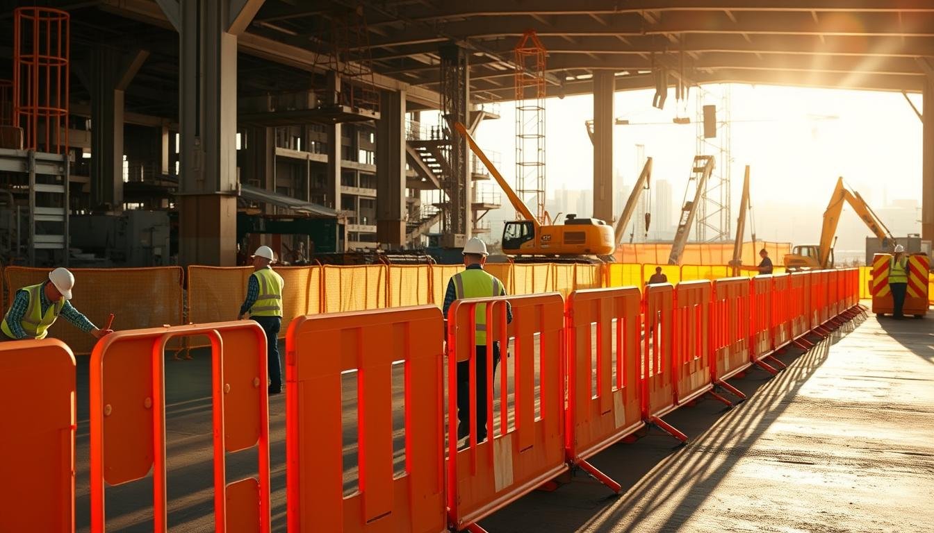 Barreiras móveis: como aumentam a segurança em obras