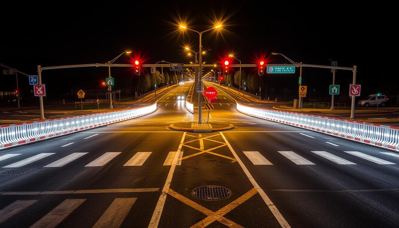 Barreiras LED: iluminação extra em cruzamentos perigosos